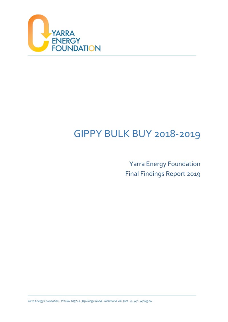 Gippy Bulk Buy Final Results Report 2019