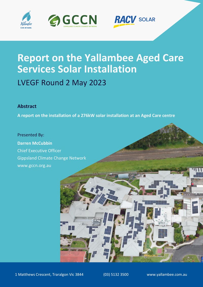 Public Report on Yallambee Aged Care Solar Installation June 2023
